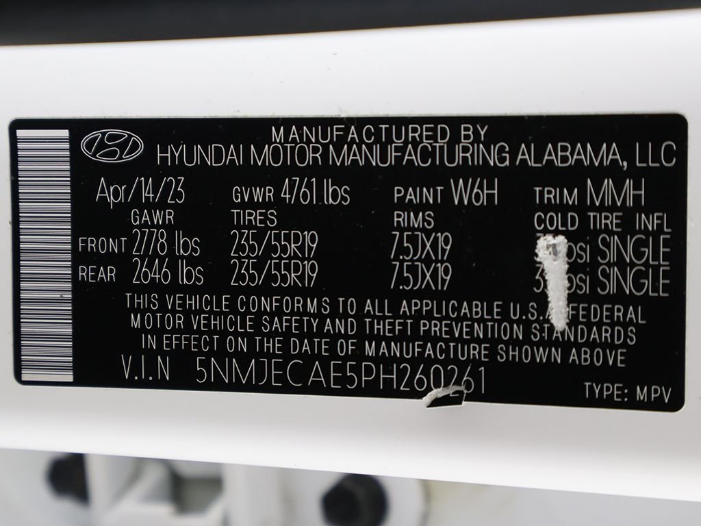 Used 2023 White Hyundai Limited image 55