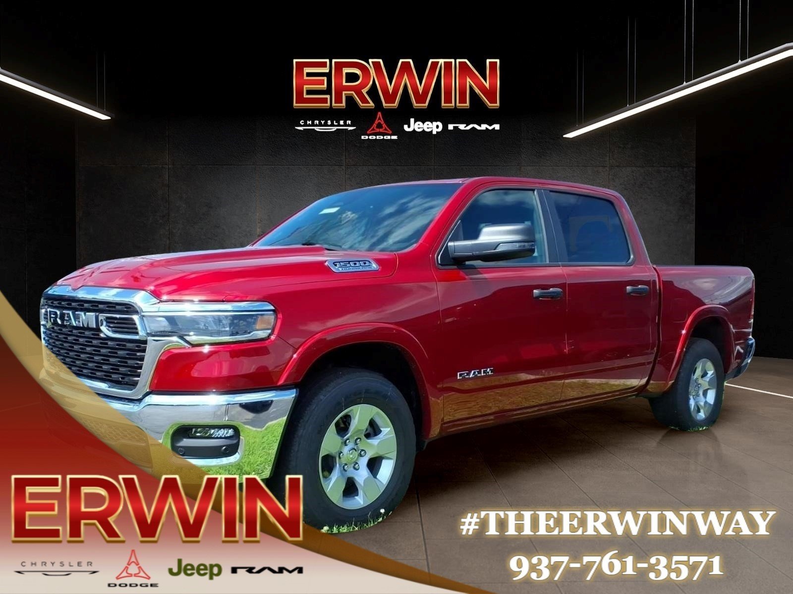New 2026 Molten Red Pearlcoat RAM Big Horn image 3