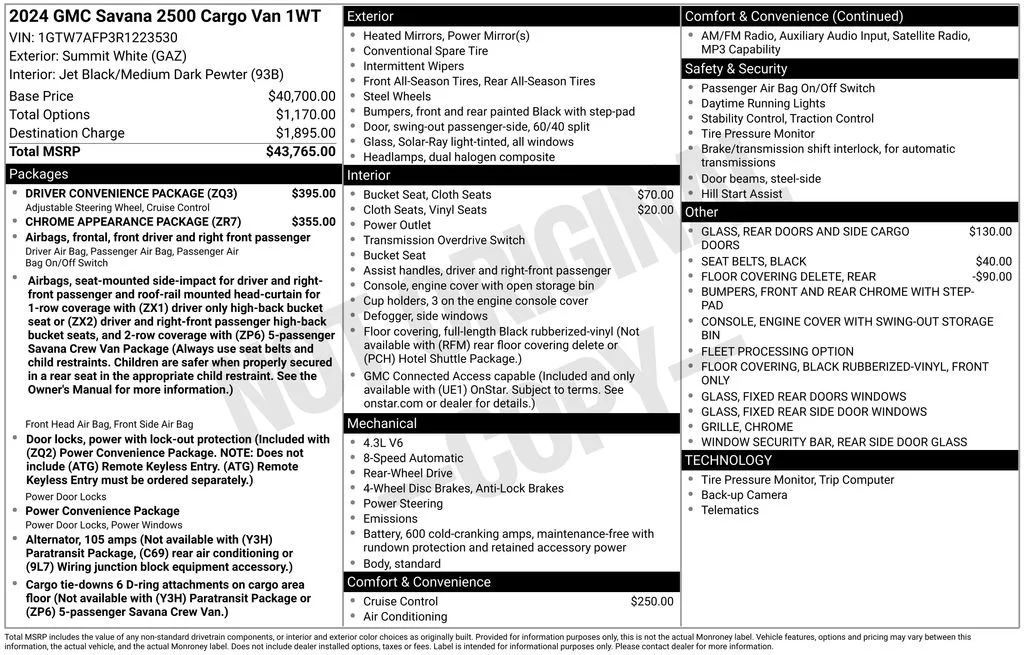 Used 2024 White GMC Work Van image 17