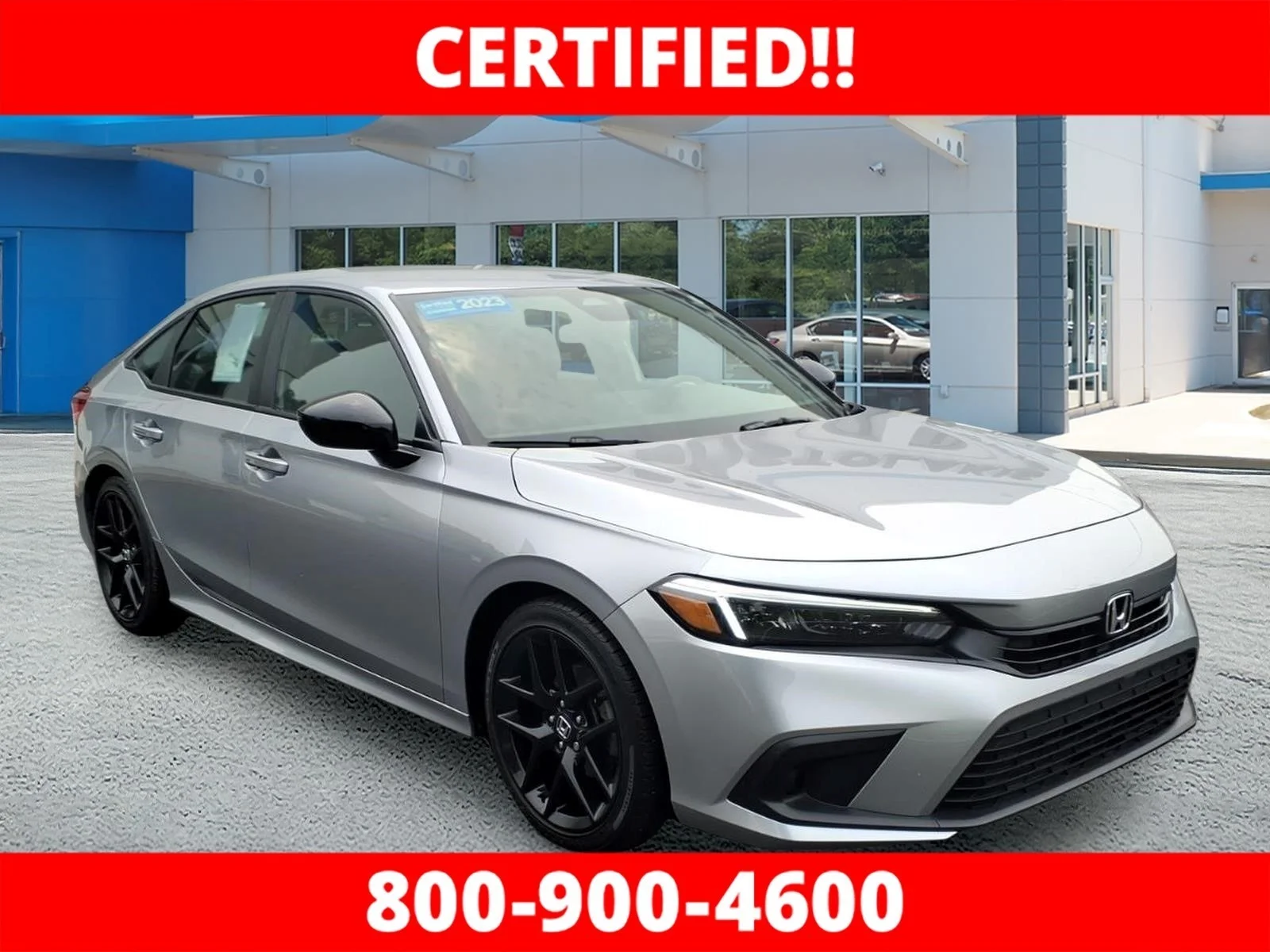Certified Used 2023 Lunar Silver Metallic Honda 2.0L 4D SPORT image 1