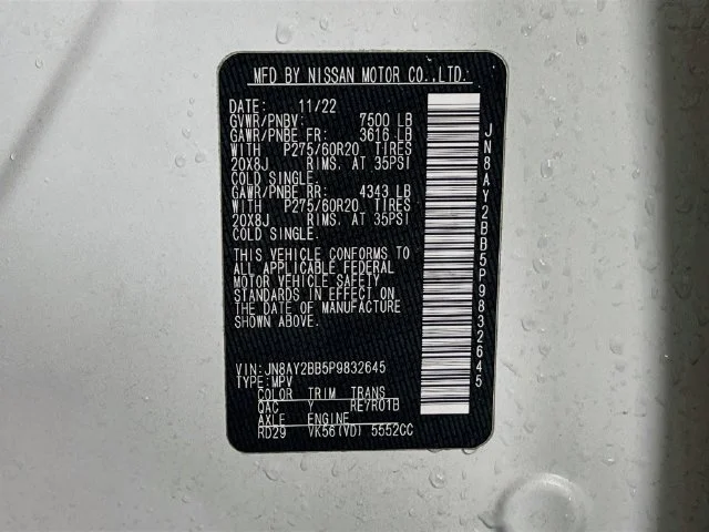 Used 2023 White Nissan SL image 10