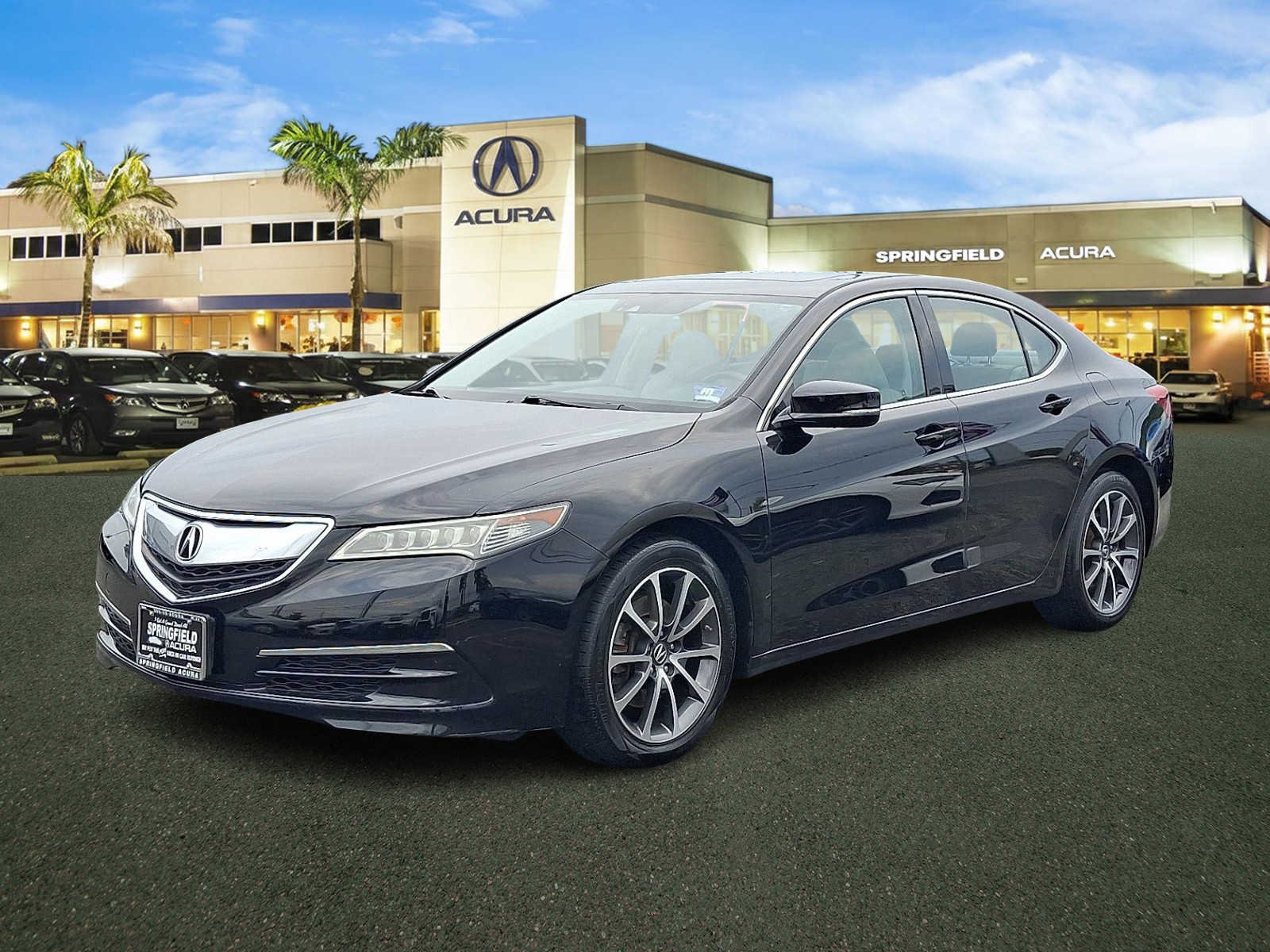 Used 2016 Crystal Black Pearl Acura V6 Tech image 3