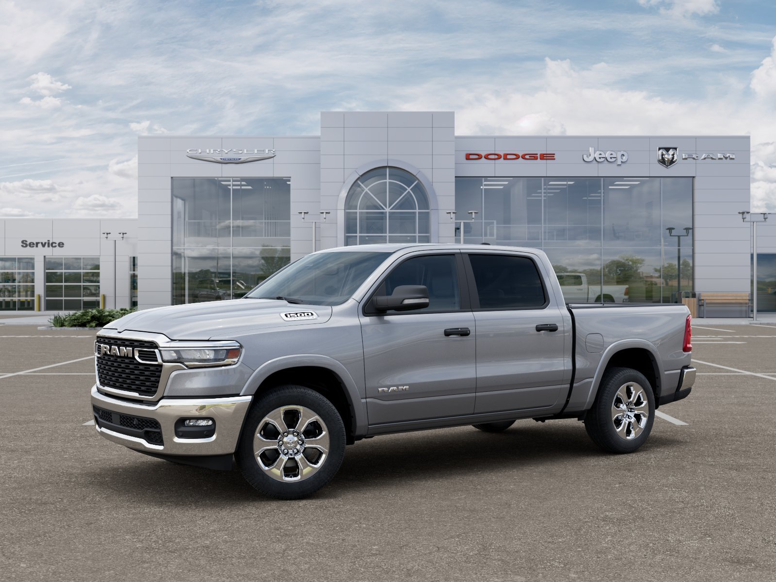 New 2026 Billet Silver Metallic Clear-Coat Exterior Paint RAM Big Horn/Lone Star image 35