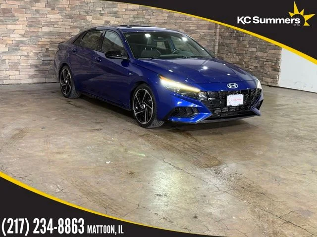 Used 2022 Intense Blue Hyundai N Line image 1