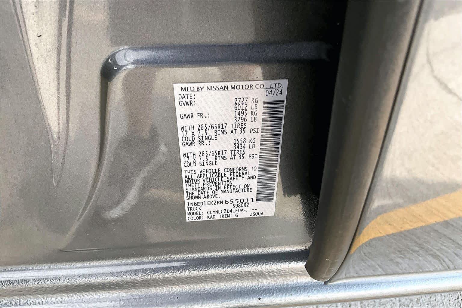 Used 2024 Gun Metallic Nissan SV image 35