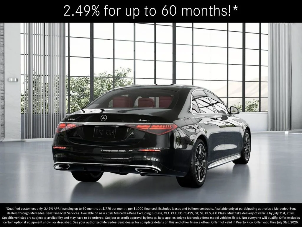 New 2026 Obsidian Black Metallic Mercedes-Benz S 580 image 23