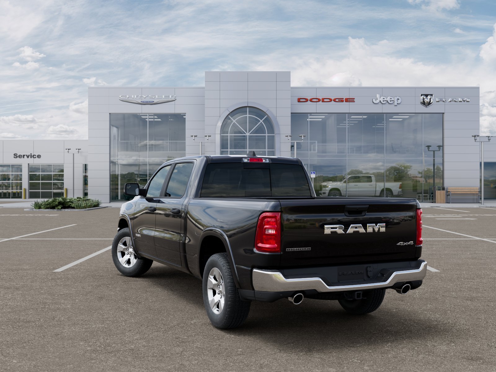 New 2026 Diamond Black Crystal Pearl-Coat Exterior Paint RAM Big Horn image 17