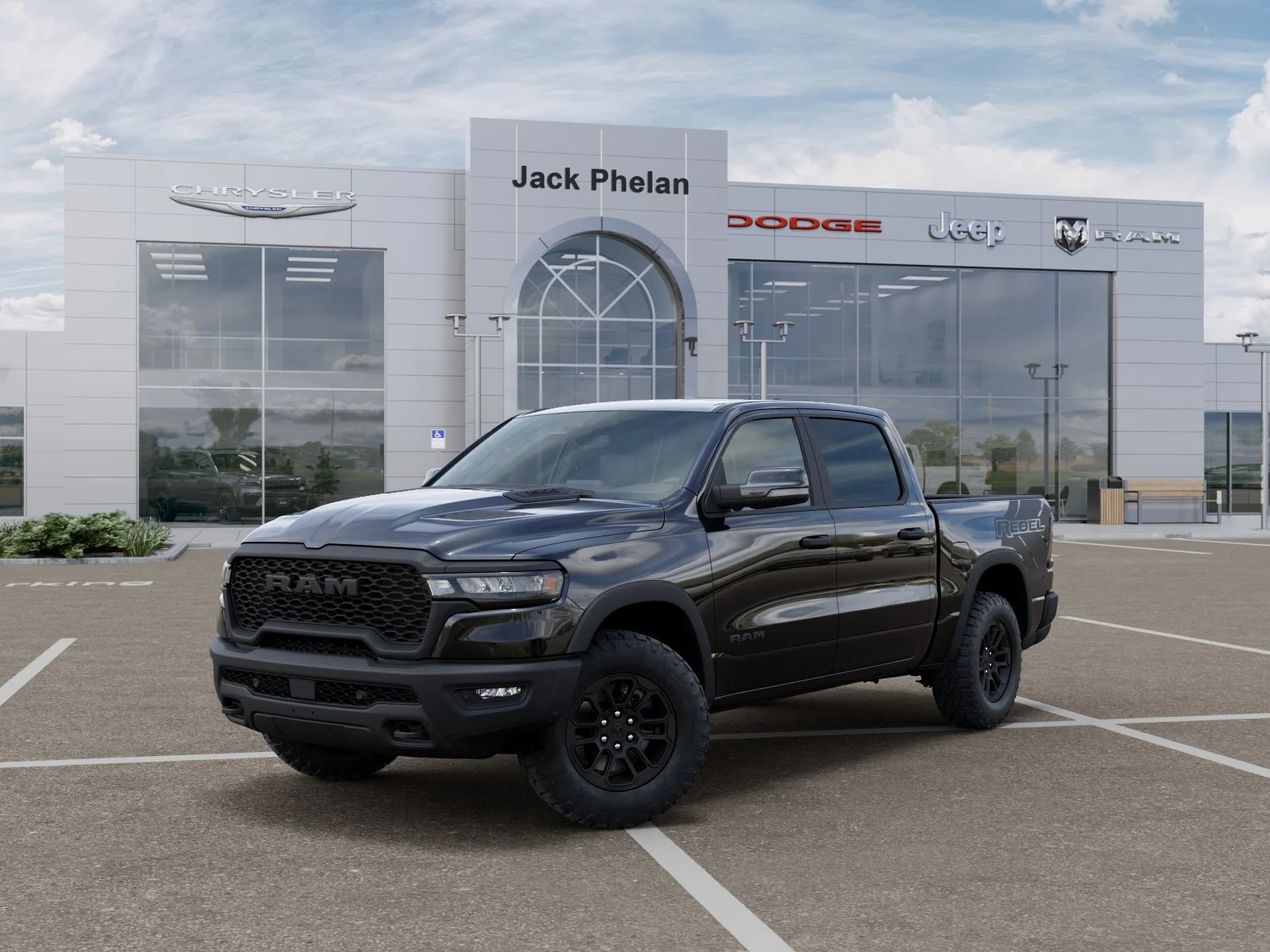 New 2026 Diamond Black Crystal Pearl-Coat Exterior Paint RAM Rebel image 27
