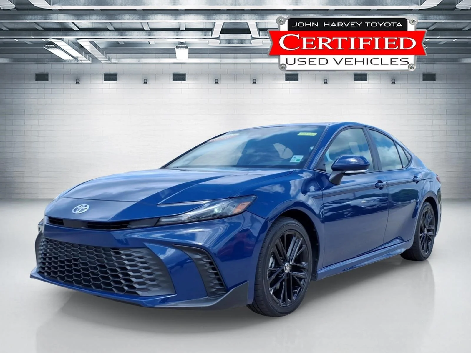 Certified Used 2025 Reservoir Blue Toyota SE image 1