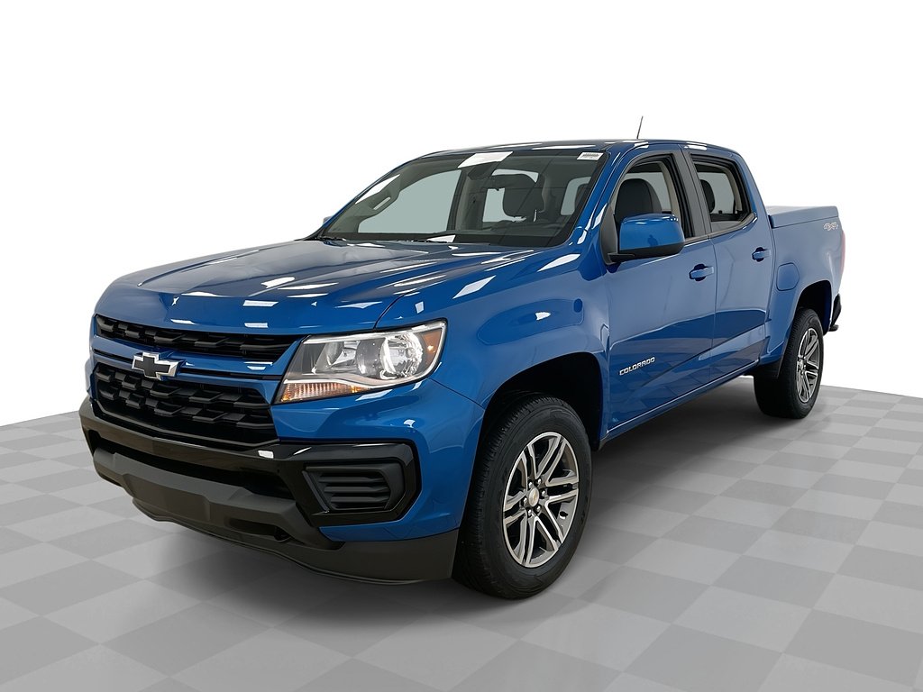 Bright Blue Metallic 2022 Chevrolet Colorado Pickup Truck Four-Wheel Drive 