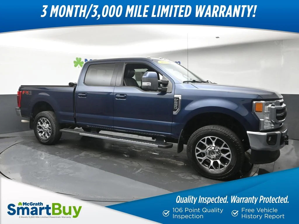 Certified Used 2020 Blue Ford Lariat image 1