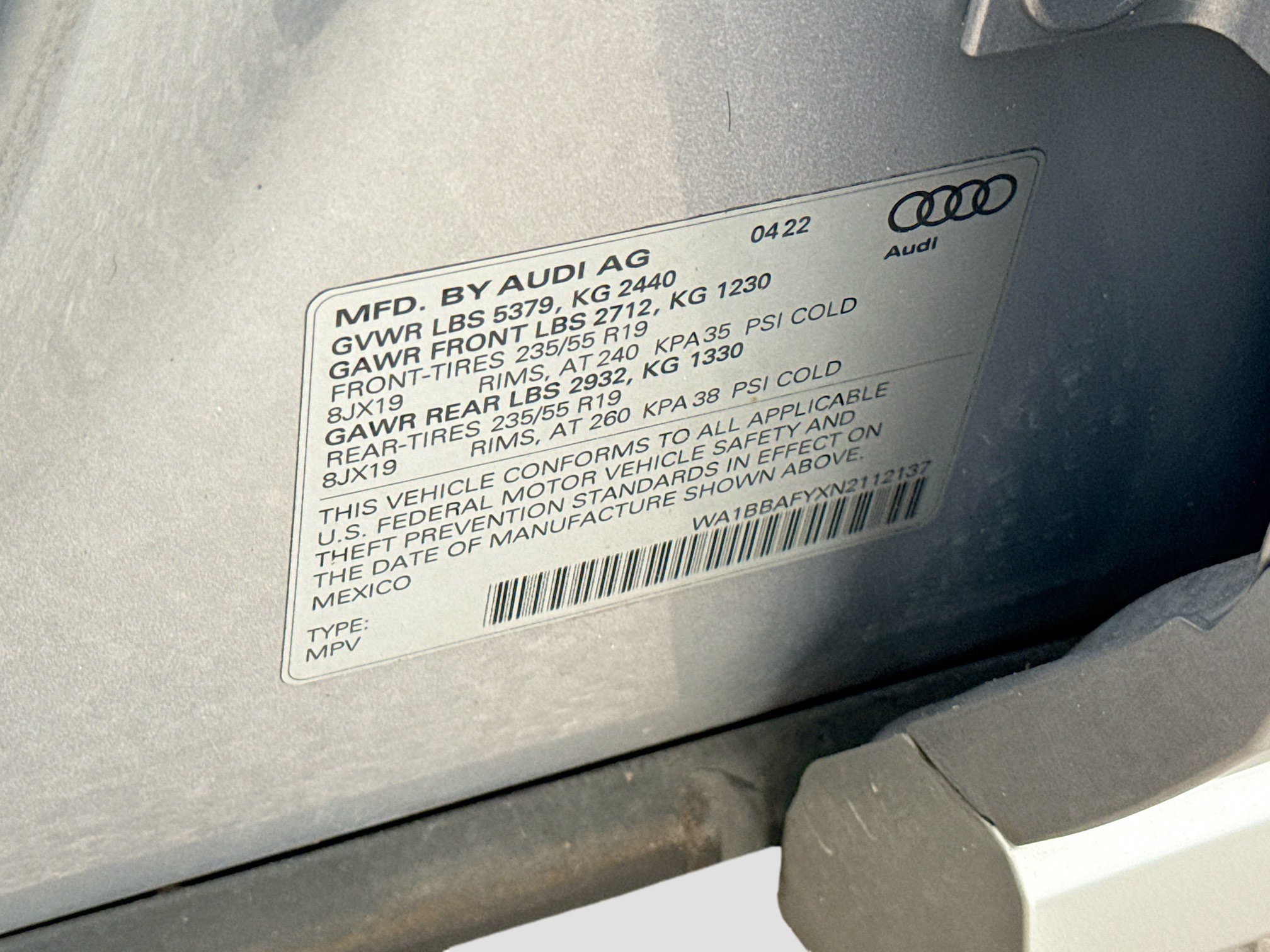 Used 2022 Gray Audi Premium Plus image 44