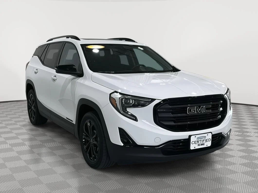 Used 2021 SUMMIT WHITE GMC SLT image 7