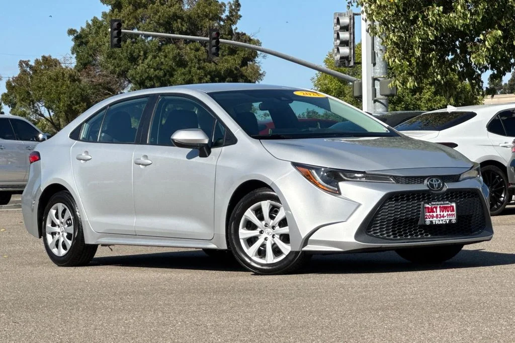 Used 2021 Toyota Corolla LE with VIN 5YFEPMAE1MP207513 for sale in Tracy, CA