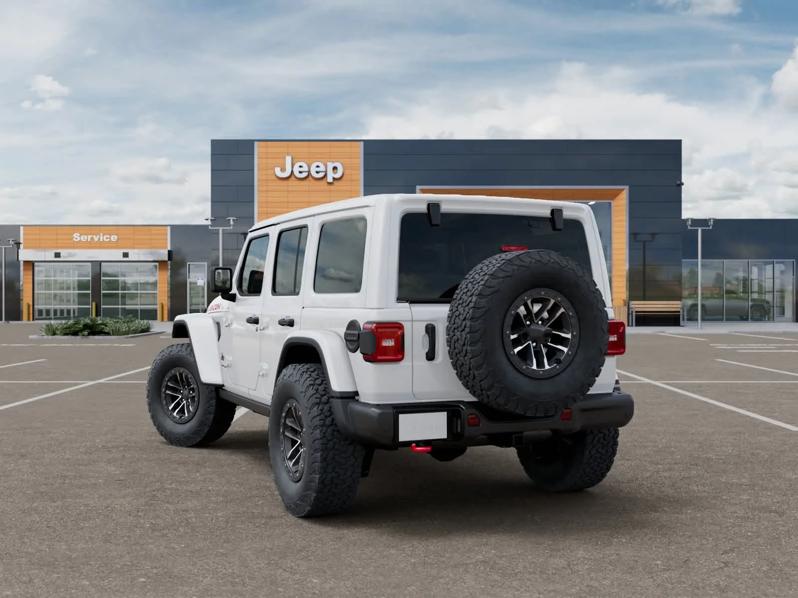 New 2026 Bright White Clearcoat Jeep Rubicon X image 3