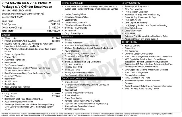 Used 2024 Silver Mazda 2.5 S Premium Package image 2