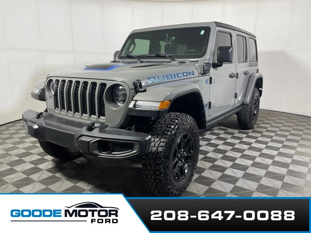 Used 2023 Gray Jeep Rubicon 4xe image 4