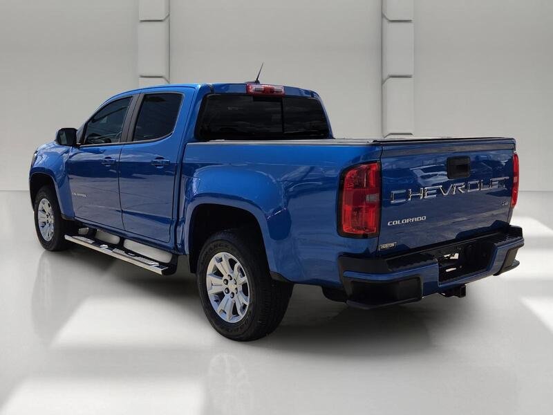 Certified Used 2021 Bright Blue Metallic CHEVROLET 2WD CREW CAB 128" LT image 3