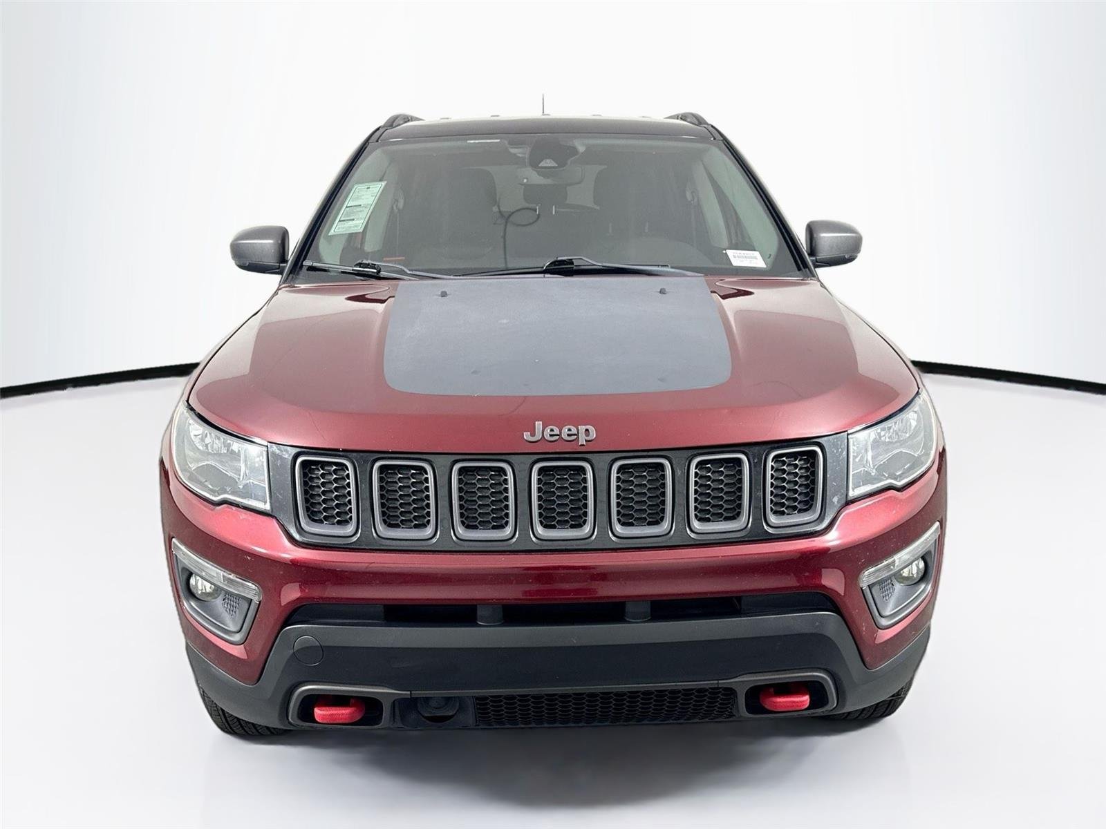 Used 2021 Velvet Red Pearlcoat Jeep Trailhawk image 8