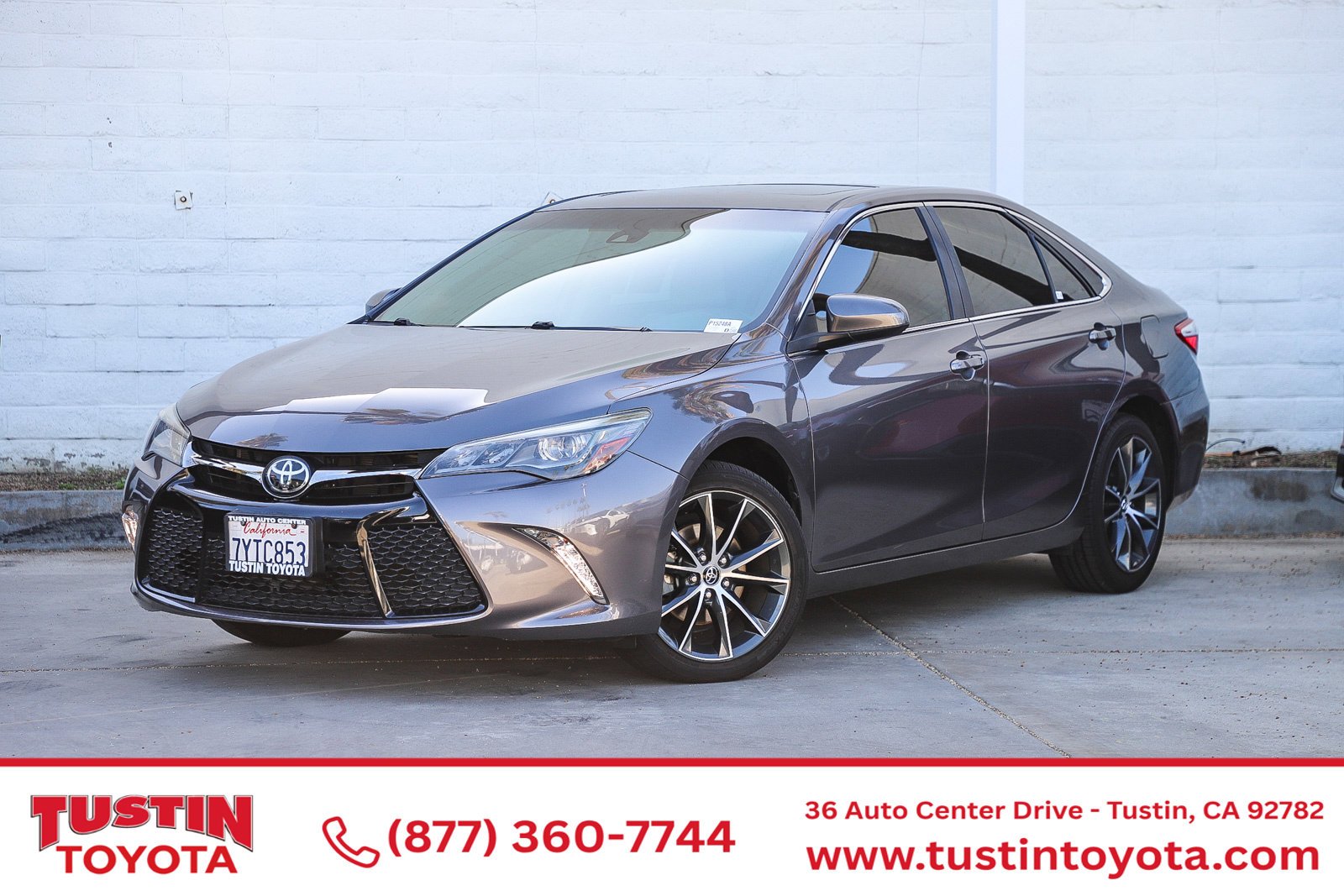 Certified Used 2017 Gray Toyota XSE V6 image 1