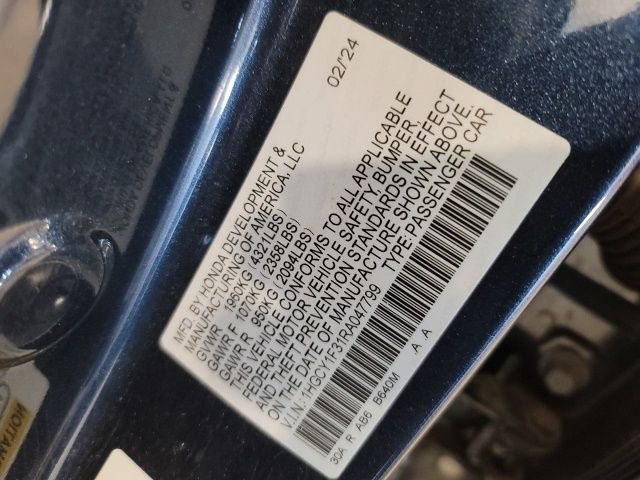 Used 2024 Canyon River Blue Metallic Honda EX image 18