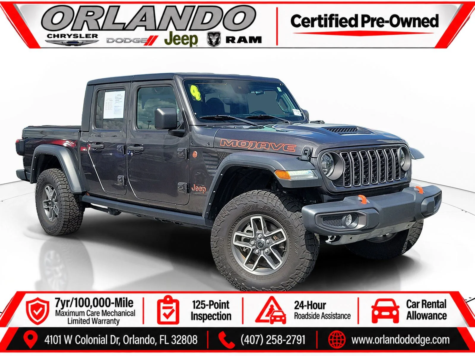Certified Used 2024 Granite Crystal Metallic Clearcoat Jeep Mojave image 1