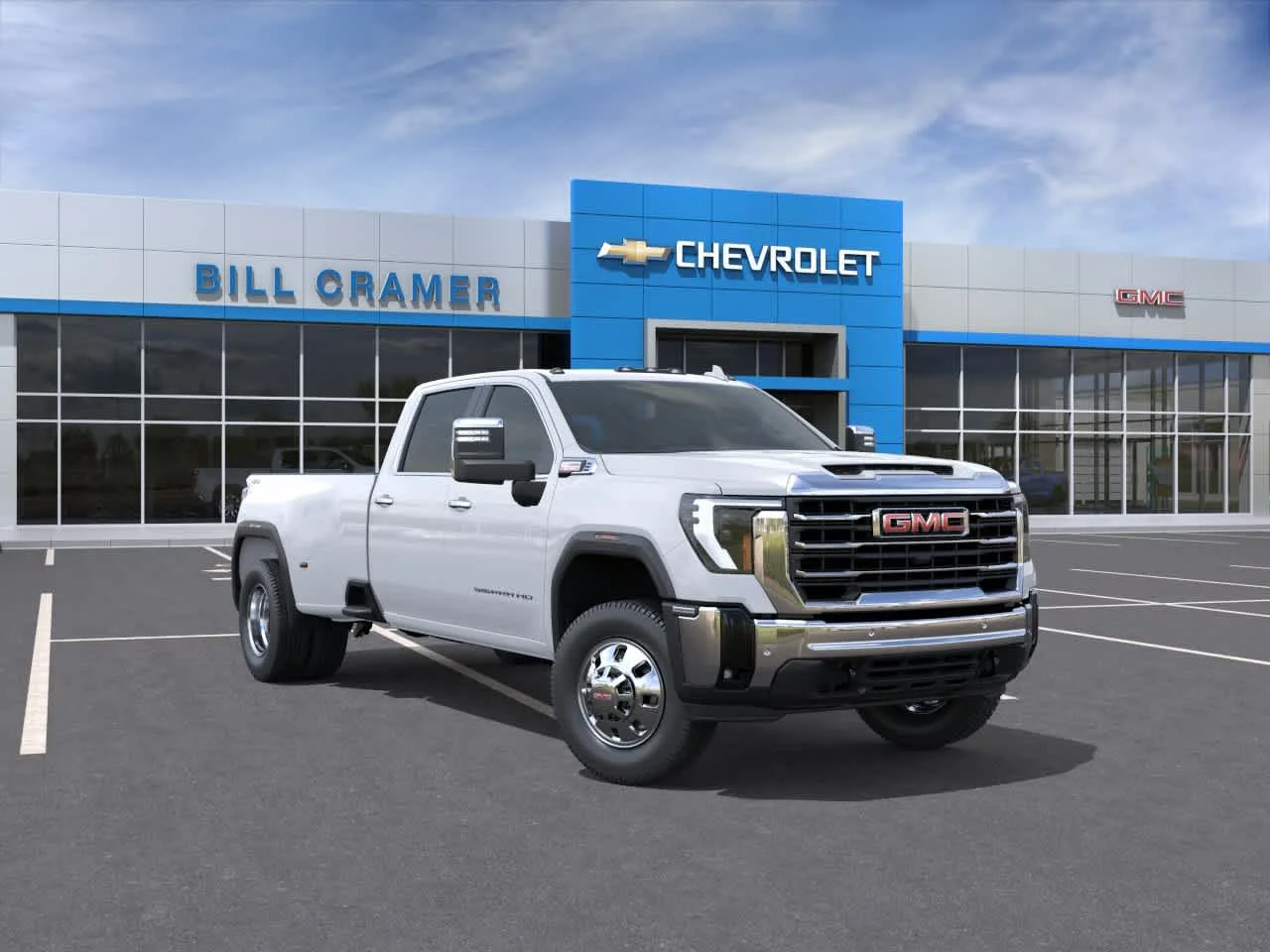 New 2026 Summit White GMC SLT DRW image 1
