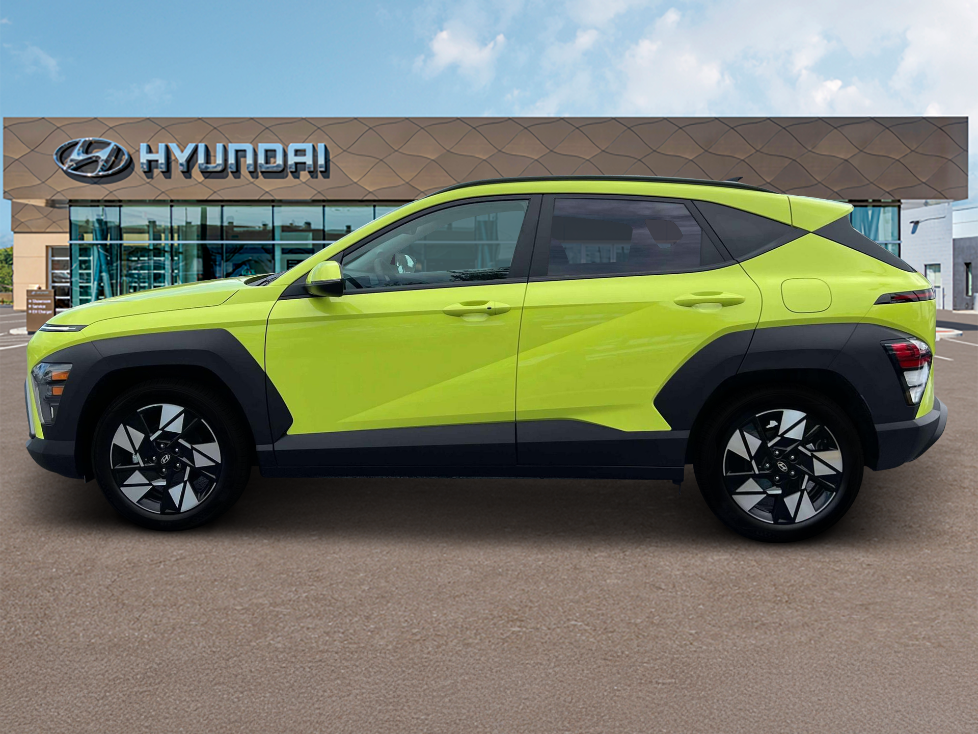 New 2024 Yellow Hyundai SEL FWD image 3