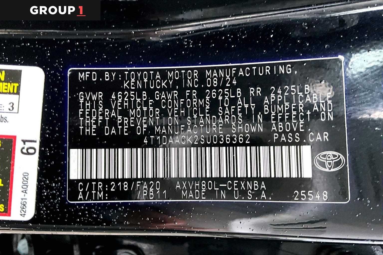 Certified Used 2025 Midnight Black Metallic Toyota LE image 37
