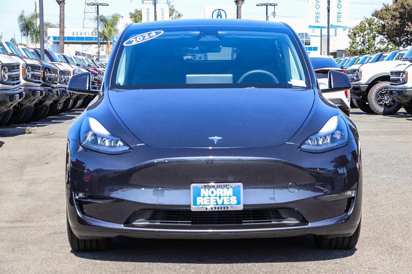 Used 2024 Stealth Gray Tesla Performance image 2