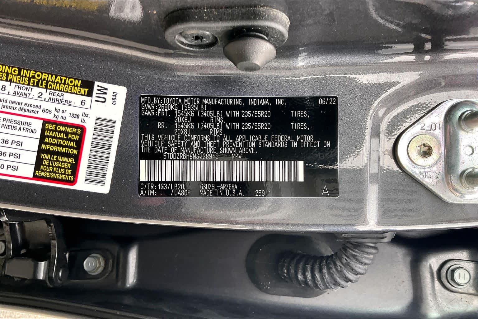 Used 2022 Magnetic Gray Metallic Toyota Limited image 34