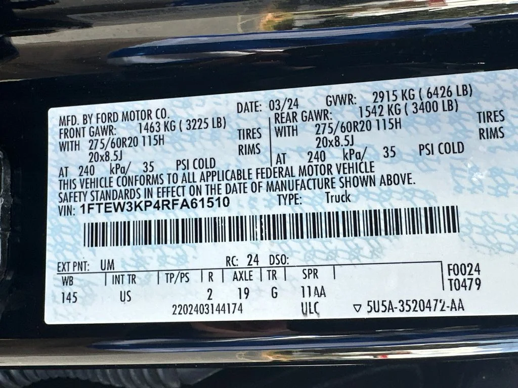 Used 2024 Black Ford XLT image 35
