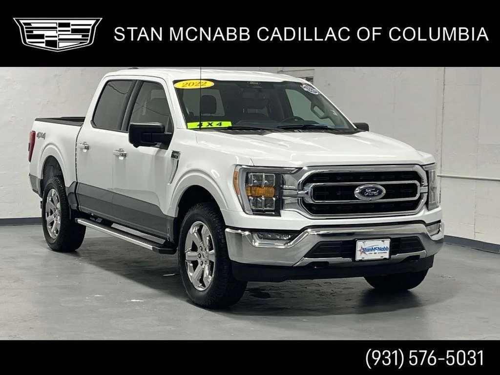 Used 2022 Oxford White Ford XLT Super Crew  4x4 5.0L 1 Owner 302A image 1