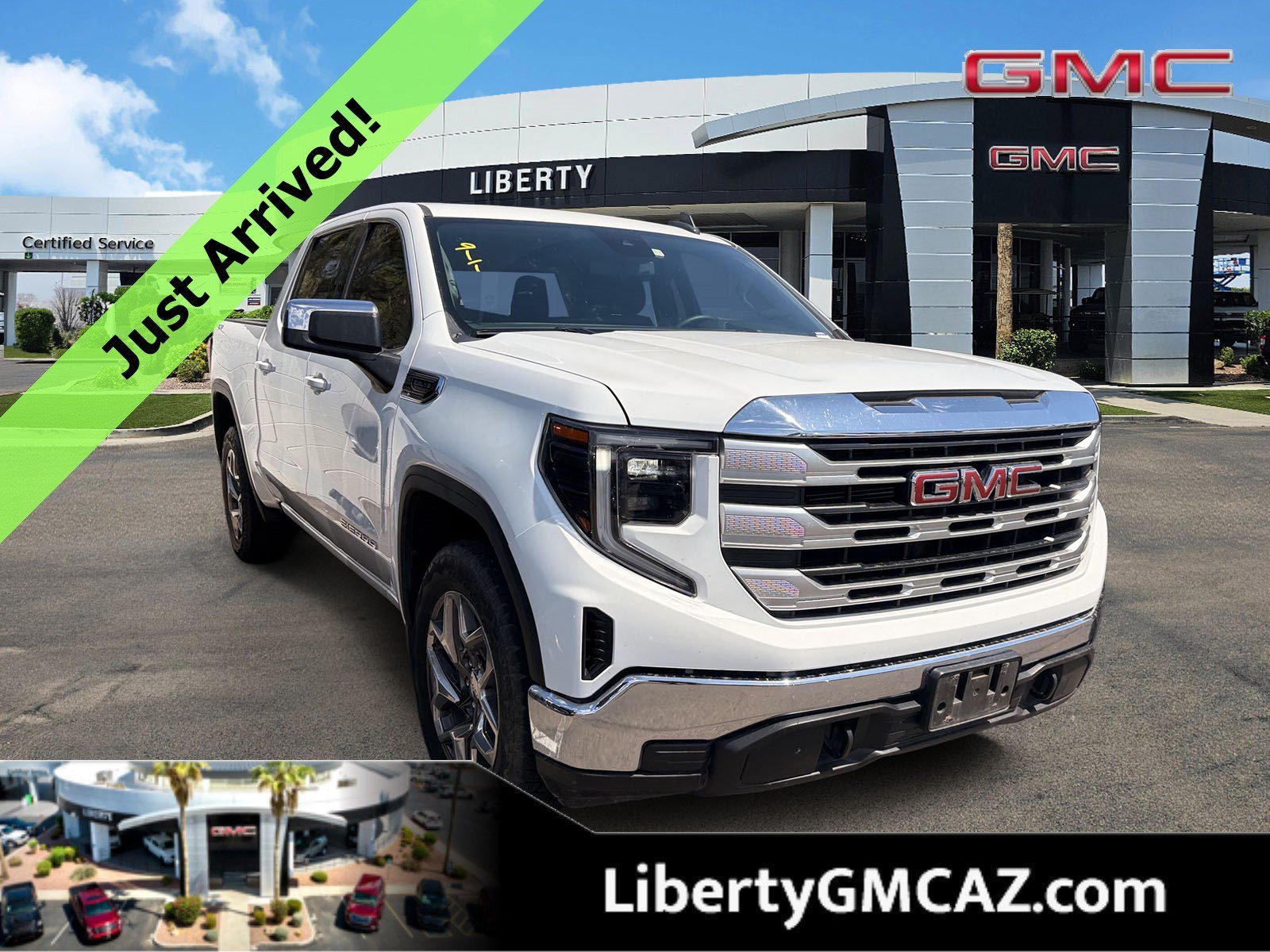 Used 2023 SUMMIT WHITE GMC SLE image 1