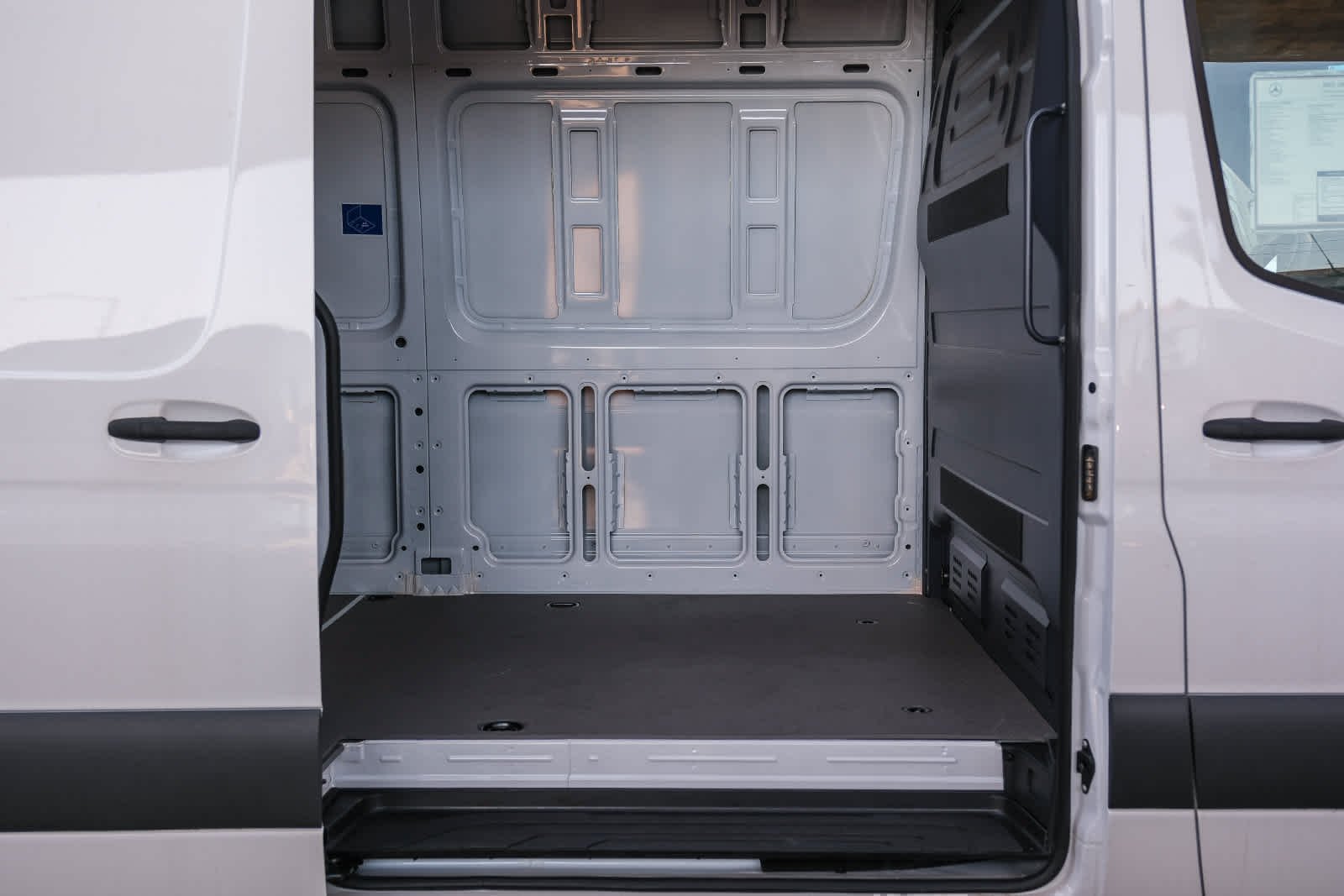 New 2025 Arctic White Mercedes-Benz Cargo 170 WB High Roof RWD Electric Motor image 16