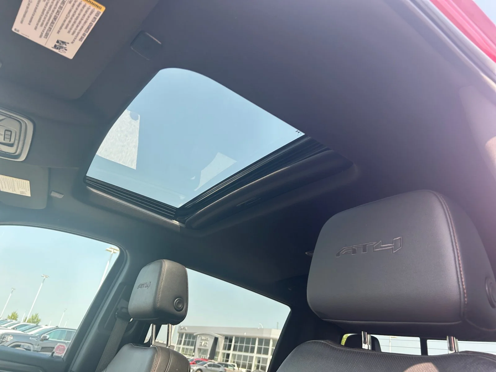 Used 2025 Red GMC AT4 Crew Cab 3.0L Diesel Leather Sunroof Navigation 4x4 image 18
