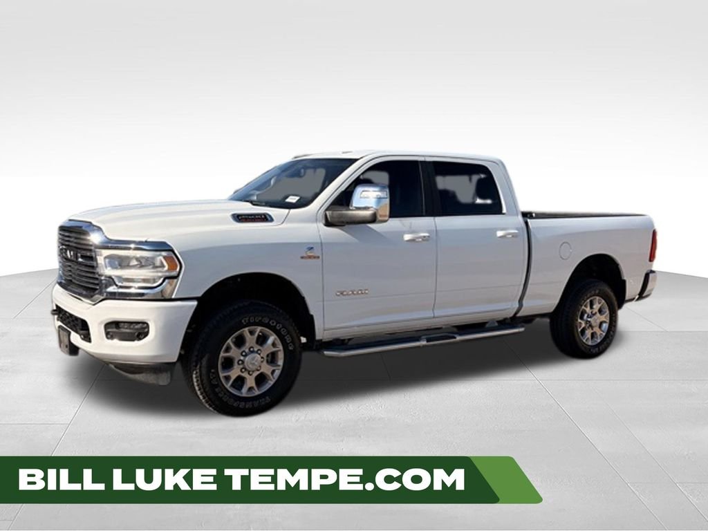 Used 2024 Bright White Clearcoat Ram Laramie image 1