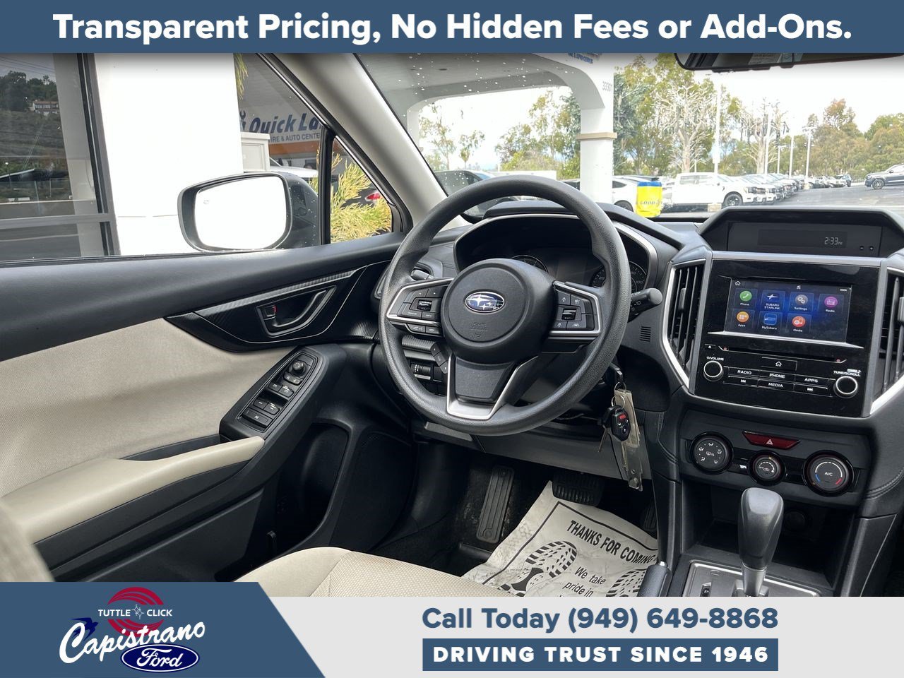 Used 2019 Subaru Impreza Premium with VIN 4S3GTAD63K3700722 for sale in San Juan Capistrano, CA