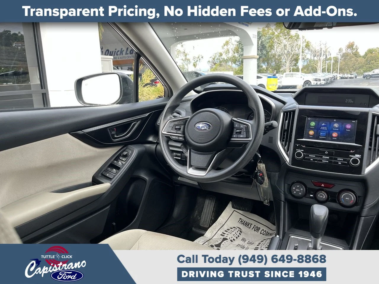 Used 2019 Crystal Black Silica Subaru Premium image 2