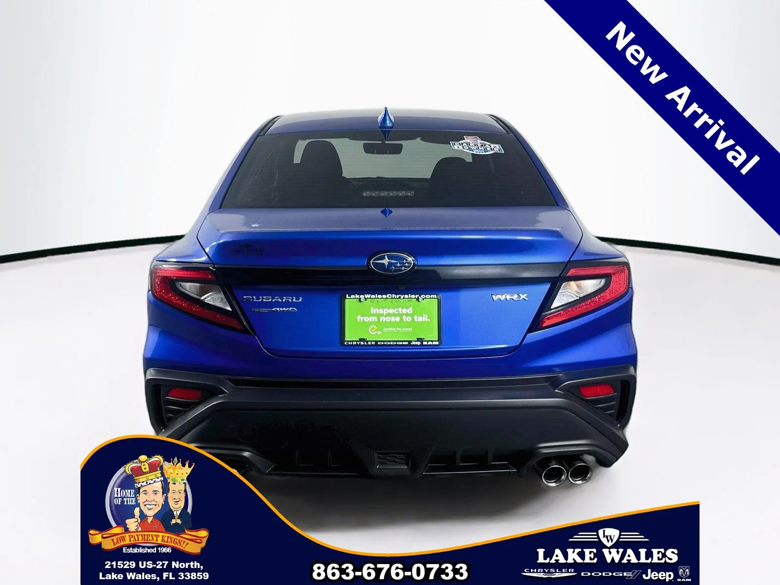 Certified Used 2024 Blue Subaru Base image 6