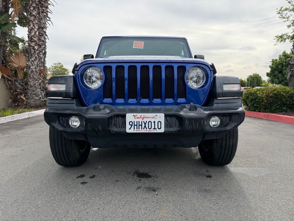 Used 2020 Blue Jeep Unlimited Sport S image 3