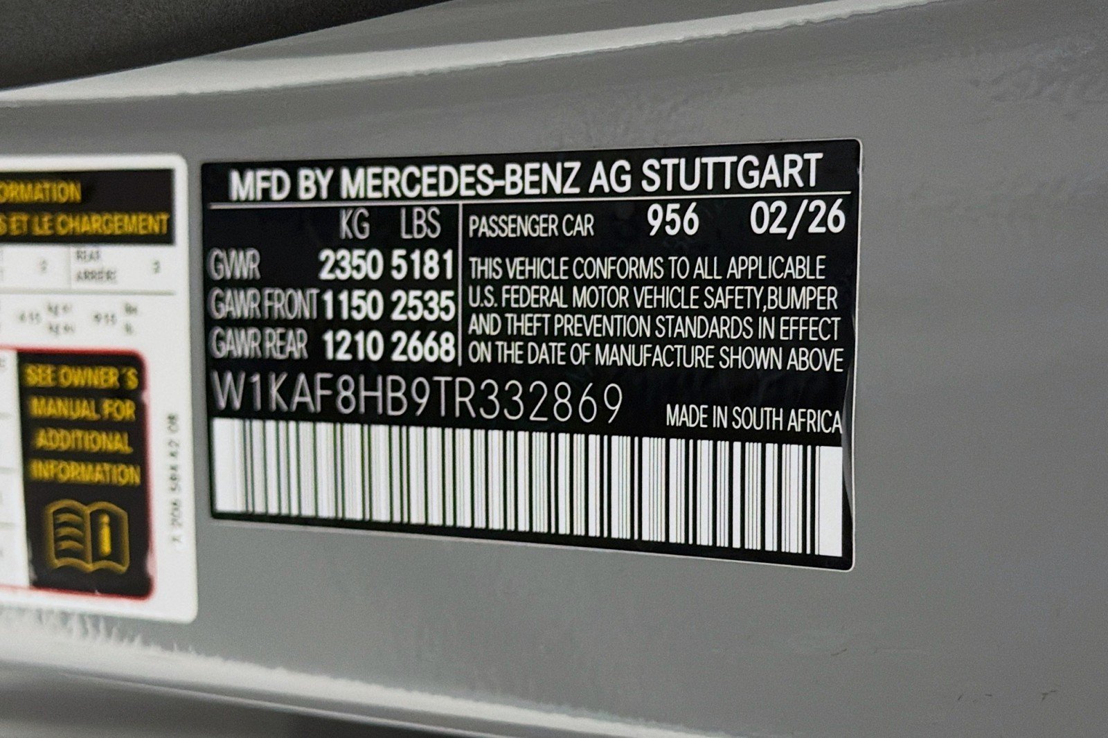 New 2026 ALPINE GREY Mercedes-Benz AMG® C 43 4MATIC Sedan image 24