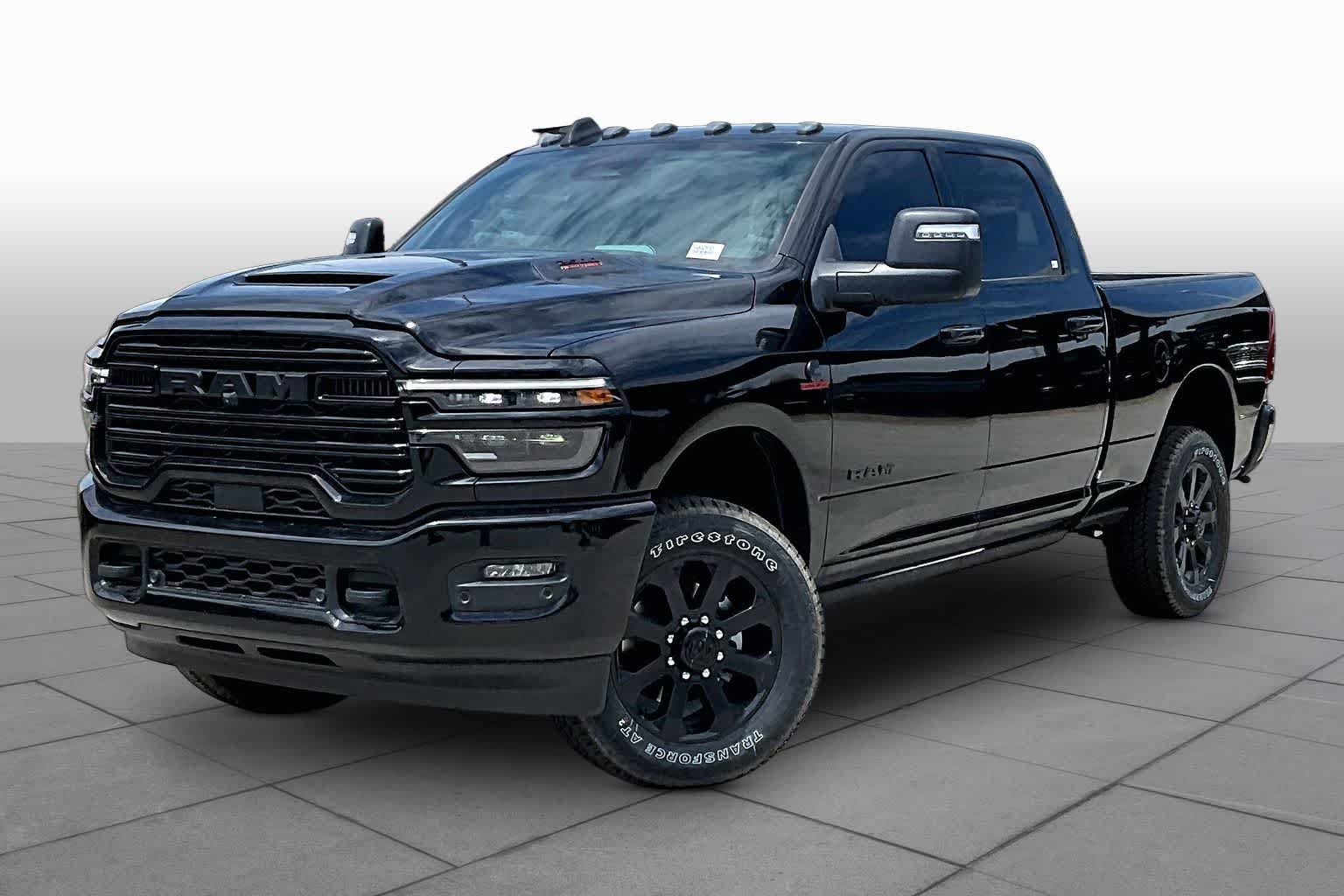 New 2026 Diamond Black Crystal Pearl-Coat Exterior Paint RAM Laramie image 2