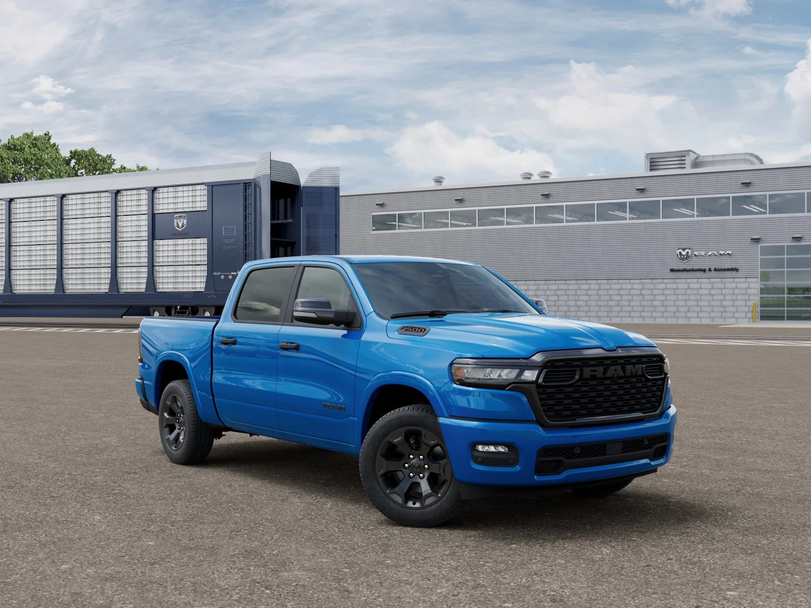 New 2026 Hydro Blue Pearl-Coat Exterior Paint RAM Big Horn/Lone Star image 3