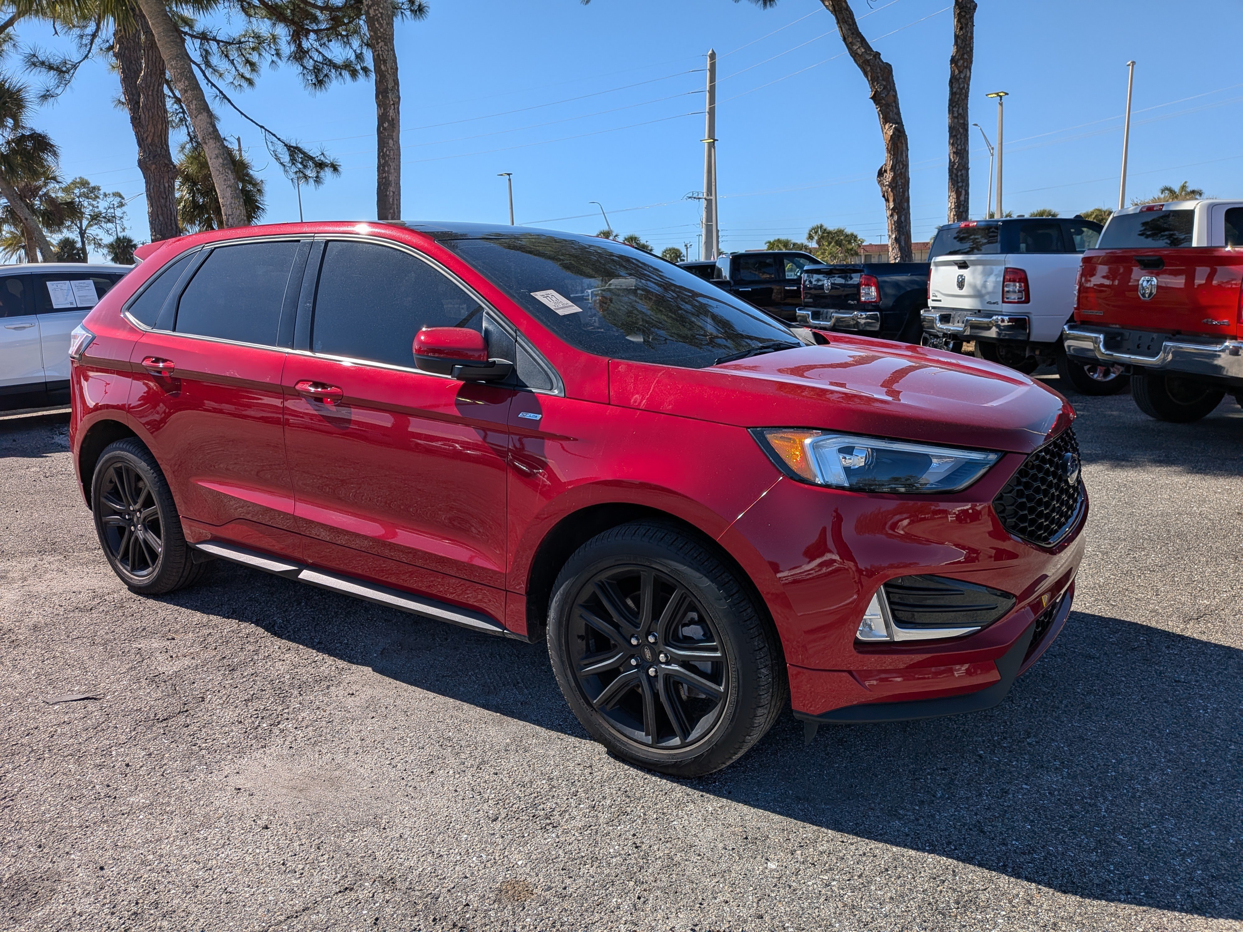 Used 2024 Rapid Red Metallic Tinted Clearcoat Ford ST-Line image 2