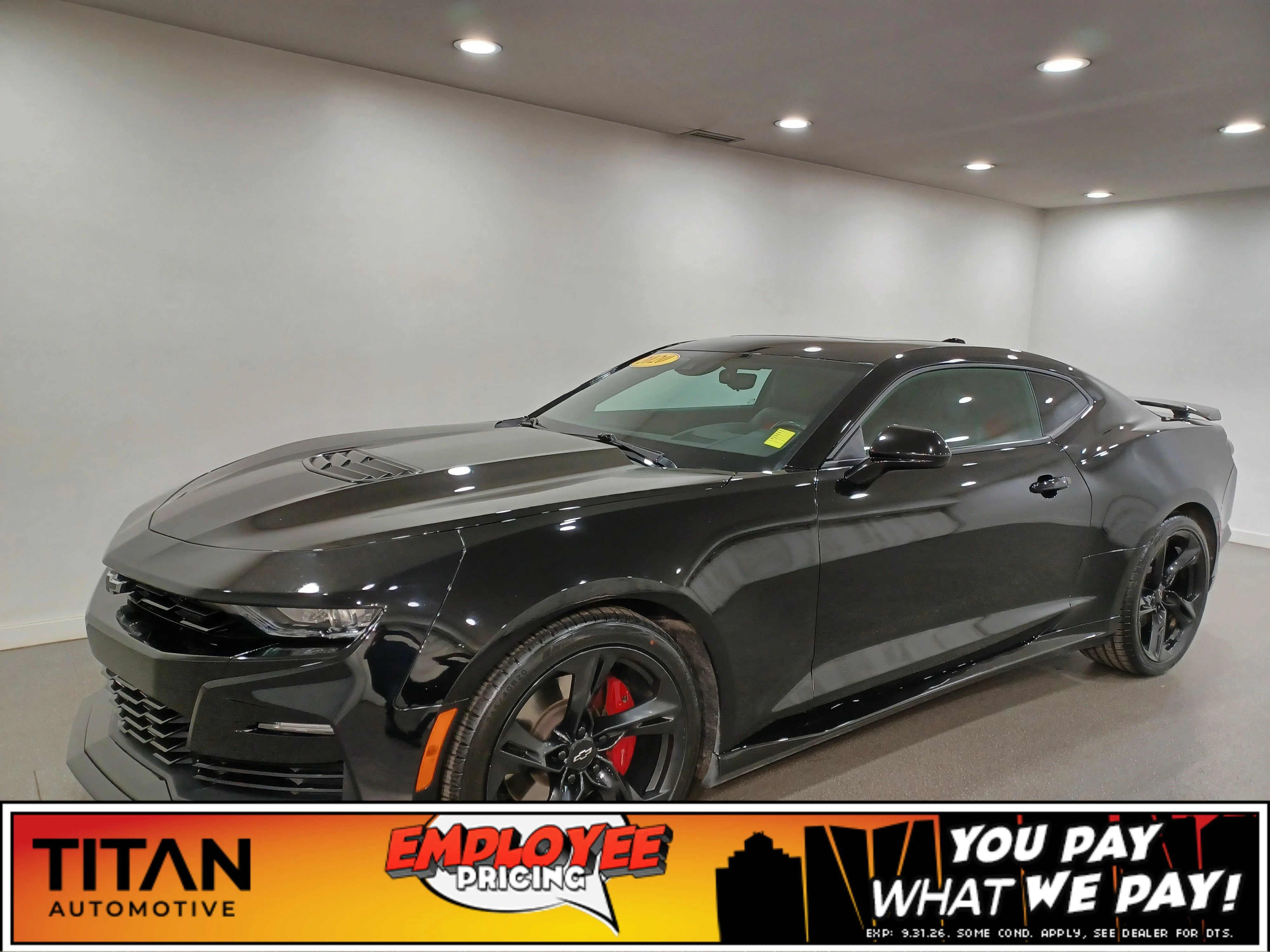 Certified Used 2020 Black Chevrolet 2SS*455HP!! | 6.2L V8 | Cooled Red Leather | Nav | Bose Audio | Sunroof | Htd Wheel image 1