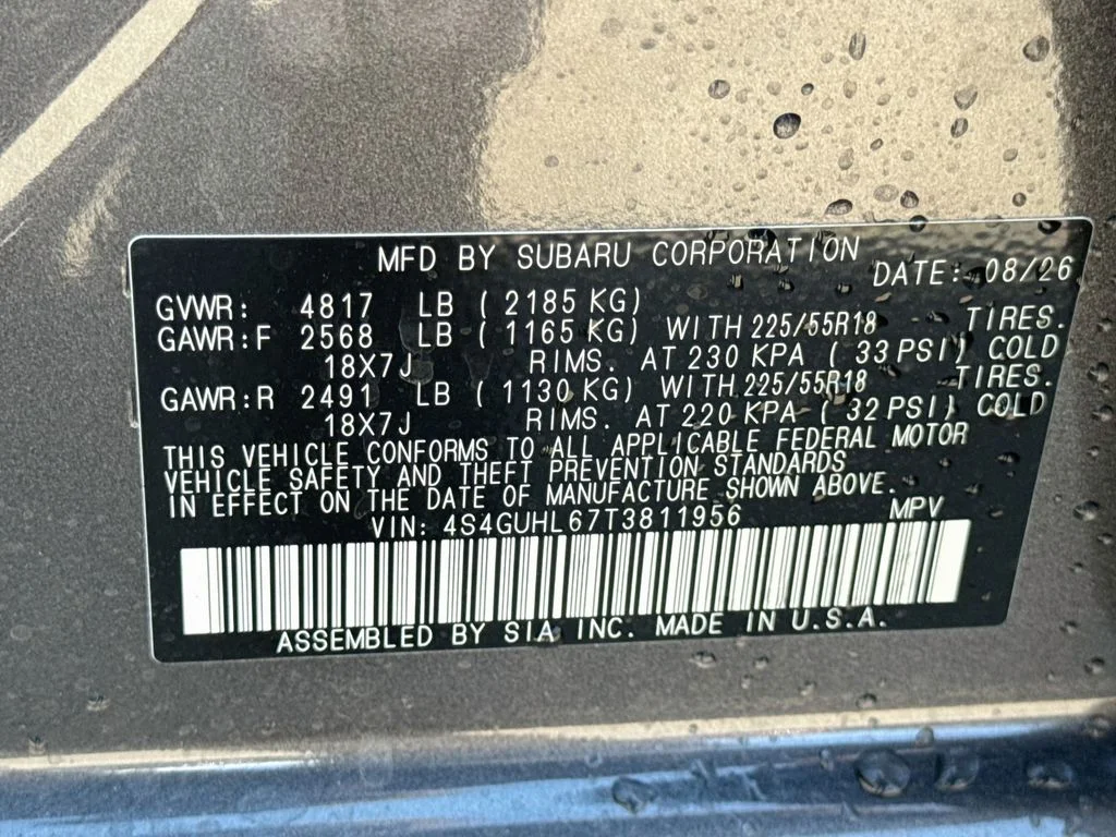 New 2026 Gray Subaru Limited image 39