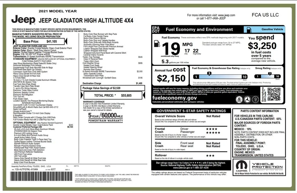 Used 2021 Gray Jeep High Altitude image 3