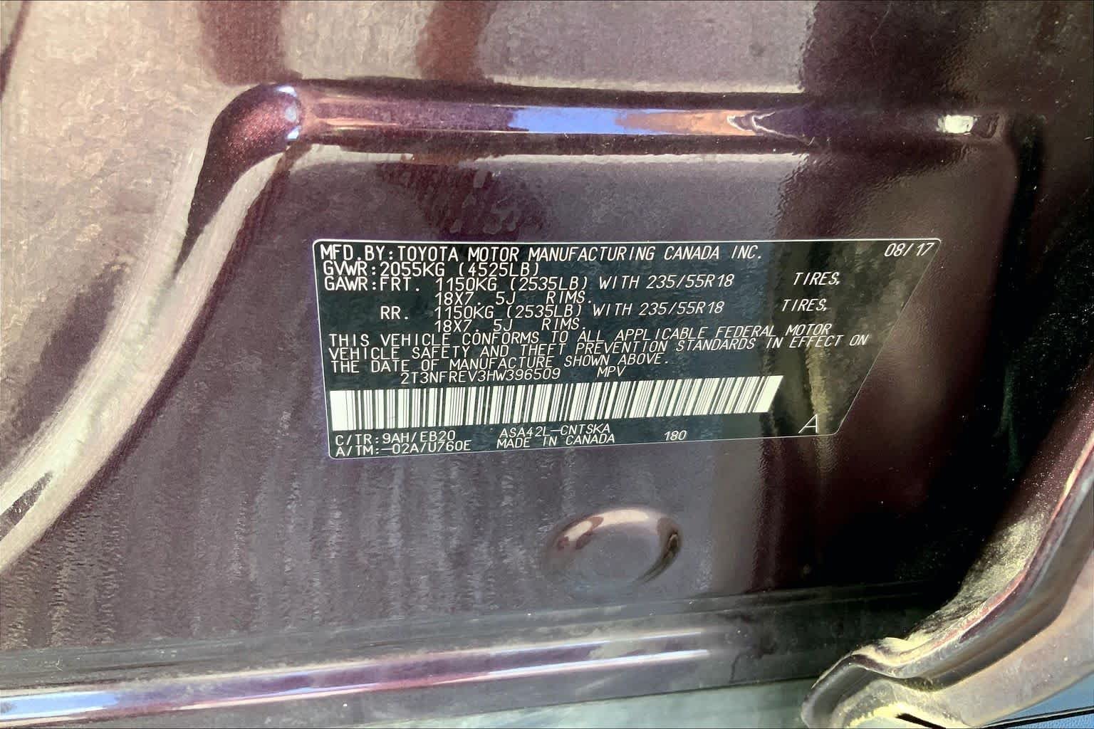 Used 2017 Black Currant Metallic Toyota SE image 30