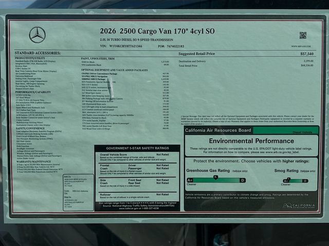 New 2026 Jet Black Mercedes-Benz Cargo 170 WB image 21